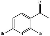 1-(2,6-Dibromopyridin-3-yl)ethanone 구조식 이미지