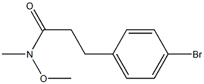 3-(4-bromophenyl)-N-methoxy-N-methylpropanamide Structure