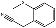 Benzeneacetonitrile,2-(methylthio)- Structure