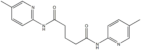 N,N'-bis(5-methylpyridin-2-yl)pentanediamide Structure