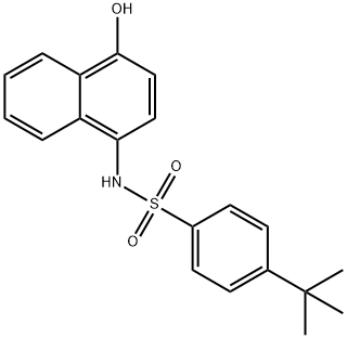 4-(tert-butyl)-N-(4-hydroxynaphthalen-1-yl)benzenesulfonamide 구조식 이미지