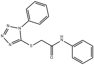 N-phenyl-2-((1-phenyl-1H-tetrazol-5-yl)thio)acetamide Structure