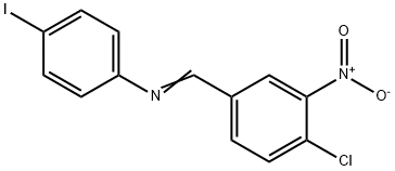 N-(4-chloro-3-nitrobenzylidene)-4-iodoaniline 구조식 이미지