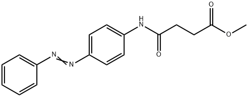 methyl 4-oxo-4-{[4-(phenyldiazenyl)phenyl]amino}butanoate Structure