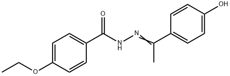 4-ethoxy-N'-[1-(4-hydroxyphenyl)ethylidene]benzohydrazide Structure