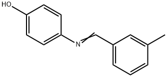 4-[(3-methylbenzylidene)amino]phenol 구조식 이미지