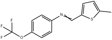 N-[(5-methyl-2-thienyl)methylene]-4-(trifluoromethoxy)aniline 구조식 이미지
