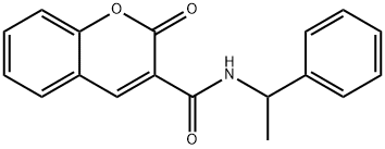 2-oxo-N-(1-phenylethyl)-2H-chromene-3-carboxamide 구조식 이미지