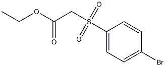 ethyl 2-((4-bromophenyl)sulfonyl)acetate Structure