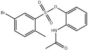 2-acetamidophenyl 5-bromo-2-methylbenzenesulfonate Structure