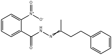 N'-(1-methyl-3-phenylpropylidene)-2-nitrobenzohydrazide 구조식 이미지