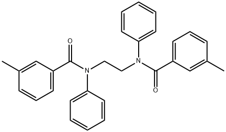 N,N'-1,2-ethanediylbis(3-methyl-N-phenylbenzamide) 구조식 이미지