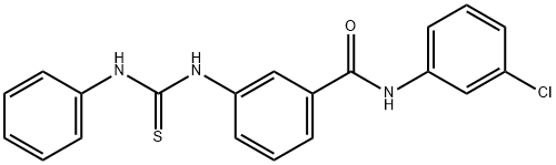 3-[(anilinocarbonothioyl)amino]-N-(3-chlorophenyl)benzamide 구조식 이미지