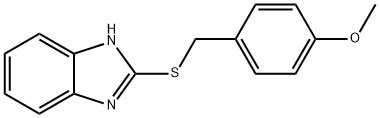 2-((4-methoxybenzyl)thio)-1H-benzo[d]imidazole 구조식 이미지
