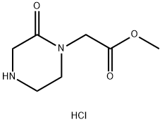 methyl (2-oxopiperazin-1-yl)acetate hyrdochloride Structure