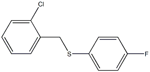 1-chloro-2-[(4-fluorophenyl)sulfanylmethyl]benzene Structure