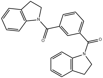 [3-(2,3-dihydroindole-1-carbonyl)phenyl]-(2,3-dihydroindol-1-yl)methanone 구조식 이미지