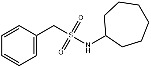 N-cycloheptyl-1-phenylmethanesulfonamide Structure