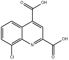 8-chloroquinoline-2,4-dicarboxylic acid 구조식 이미지