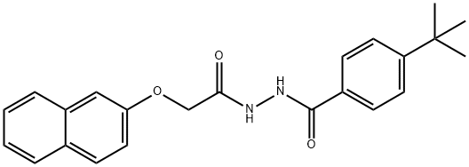 4-tert-butyl-N'-[(2-naphthyloxy)acetyl]benzohydrazide Structure