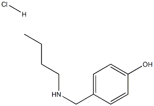4-[(butylamino)methyl]phenol hydrochloride Structure