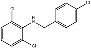 2,6-dichloro-N-(4-chlorobenzyl)aniline 구조식 이미지