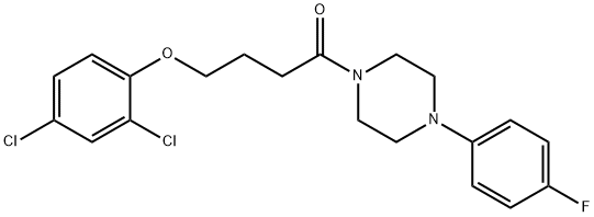 4-(2,4-dichlorophenoxy)-1-[4-(4-fluorophenyl)piperazin-1-yl]butan-1-one Structure