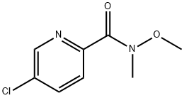 5-CHLORO-N-METHOXY-N-METHYLPICOLINAMIDE Structure