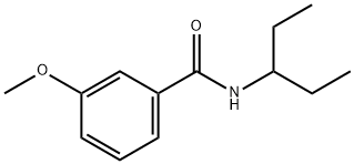 3-methoxy-N-(pentan-3-yl)benzamide 구조식 이미지