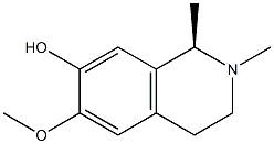 (1R)-6-methoxy-1,2-dimethyl-3,4-dihydro-1H-isoquinolin-7-ol Structure