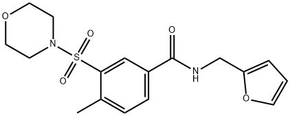 N-(furan-2-ylmethyl)-4-methyl-3-(morpholinosulfonyl)benzamide Structure