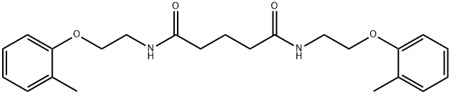 N,N'-bis[2-(2-methylphenoxy)ethyl]pentanediamide 구조식 이미지