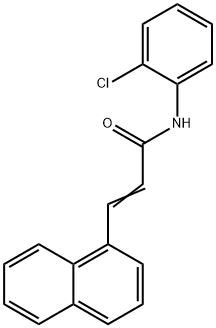 N-(2-chlorophenyl)-3-(1-naphthyl)acrylamide 구조식 이미지