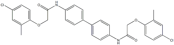 N,N'-4,4'-biphenyldiylbis[2-(4-chloro-2-methylphenoxy)acetamide] Structure