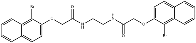 N,N'-1,2-ethanediylbis{2-[(1-bromo-2-naphthyl)oxy]acetamide} Structure