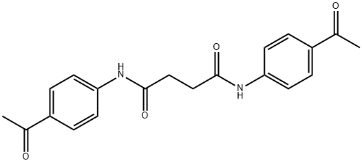 N,N'-bis(4-acetylphenyl)succinamide Structure