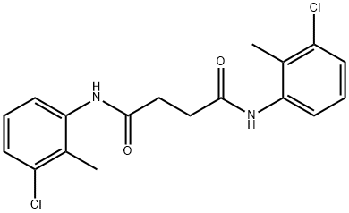 N,N'-bis(3-chloro-2-methylphenyl)succinamide 구조식 이미지