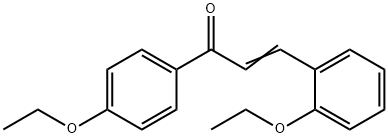 (2E)-3-(2-ethoxyphenyl)-1-(4-ethoxyphenyl)prop-2-en-1-one 구조식 이미지