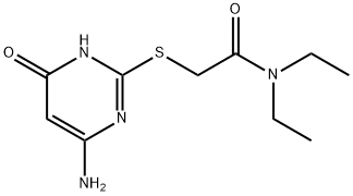 2-((4-amino-6-hydroxypyrimidin-2-yl)thio)-N,N-diethylacetamide Structure