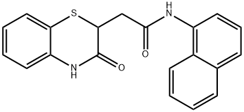 N-(naphthalen-1-yl)-2-(3-oxo-3,4-dihydro-2H-benzo[b][1,4]thiazin-2-yl)acetamide Structure