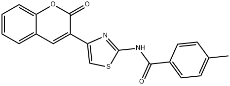 4-methyl-N-(4-(2-oxo-2H-chromen-3-yl)thiazol-2-yl)benzamide Structure