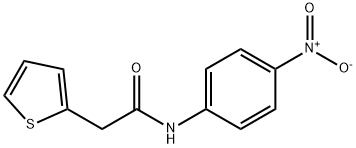 N-(4-nitrophenyl)-2-thiophen-2-ylacetamide 구조식 이미지
