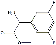 METHYL2-AMINO-2-(3,5-DIFLUOROPHENYL)ACETATE 구조식 이미지