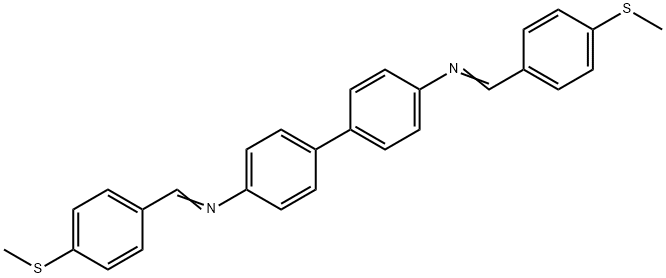 N,N'-bis[4-(methylsulfanyl)benzylidene]-4,4'-biphenyldiamine Structure