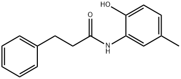 N-(2-hydroxy-5-methylphenyl)-3-phenylpropanamide 구조식 이미지