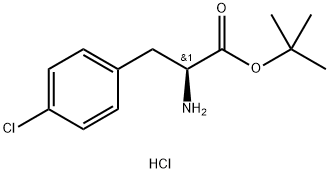 4-chloro- L-Phenylalanine, 1,1-dimethylethyl ester, hydrochloride Structure