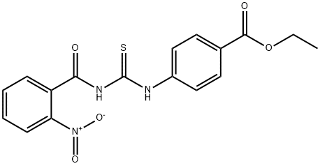 ethyl 4-({[(2-nitrobenzoyl)amino]carbonothioyl}amino)benzoate 구조식 이미지