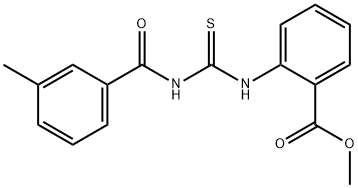 methyl 2-({[(3-methylbenzoyl)amino]carbonothioyl}amino)benzoate 구조식 이미지