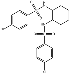 N,N'-1,2-cyclohexanediylbis(4-chlorobenzenesulfonamide) 구조식 이미지