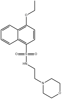 4-ethoxy-N-(2-morpholinoethyl)naphthalene-1-sulfonamide Structure